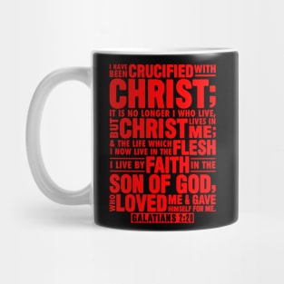 Galatians 2:20 Christ Lives In Me Mug